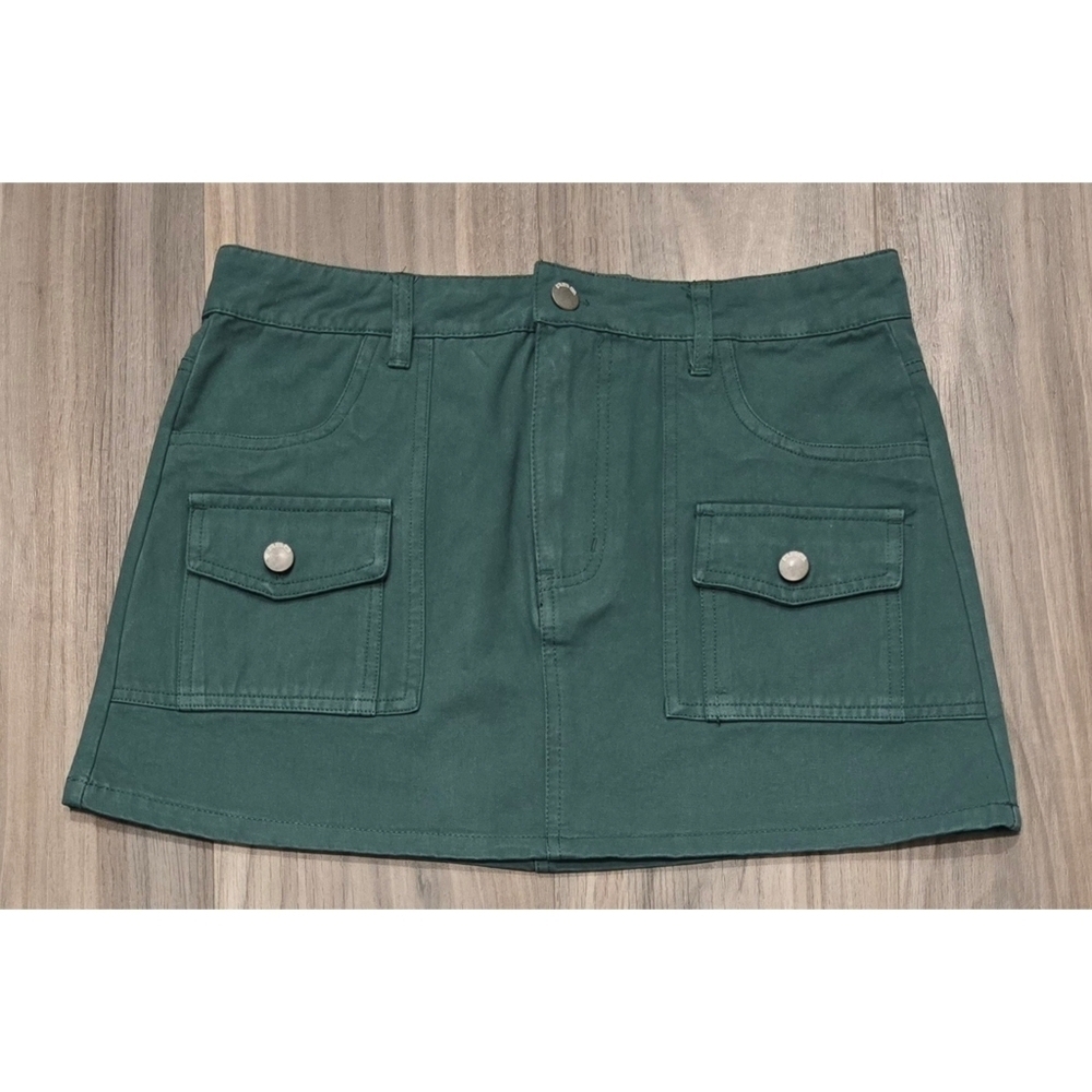 RSQ Green Cotton Skirt Size Medium